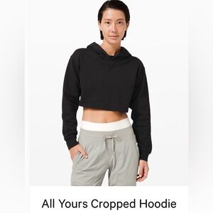 Lululemon Athletica Cropped Black Hoodie